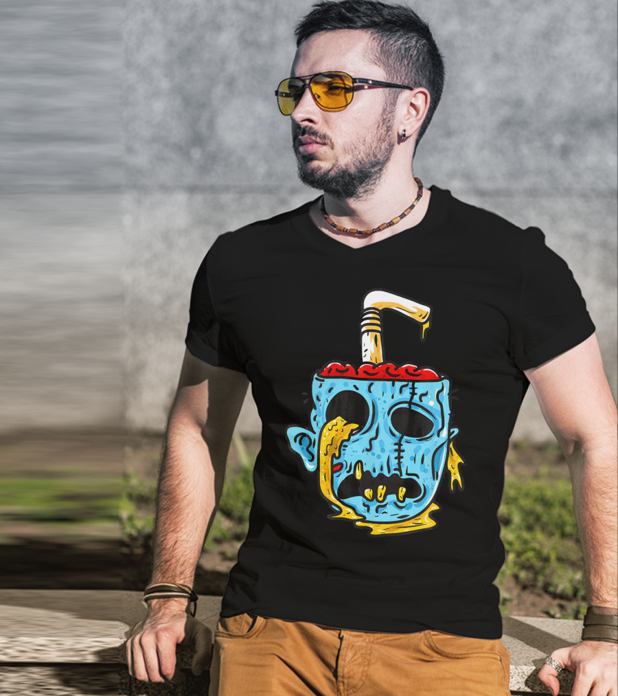 Zombie Food Brain Slushie Horror T-Shirt