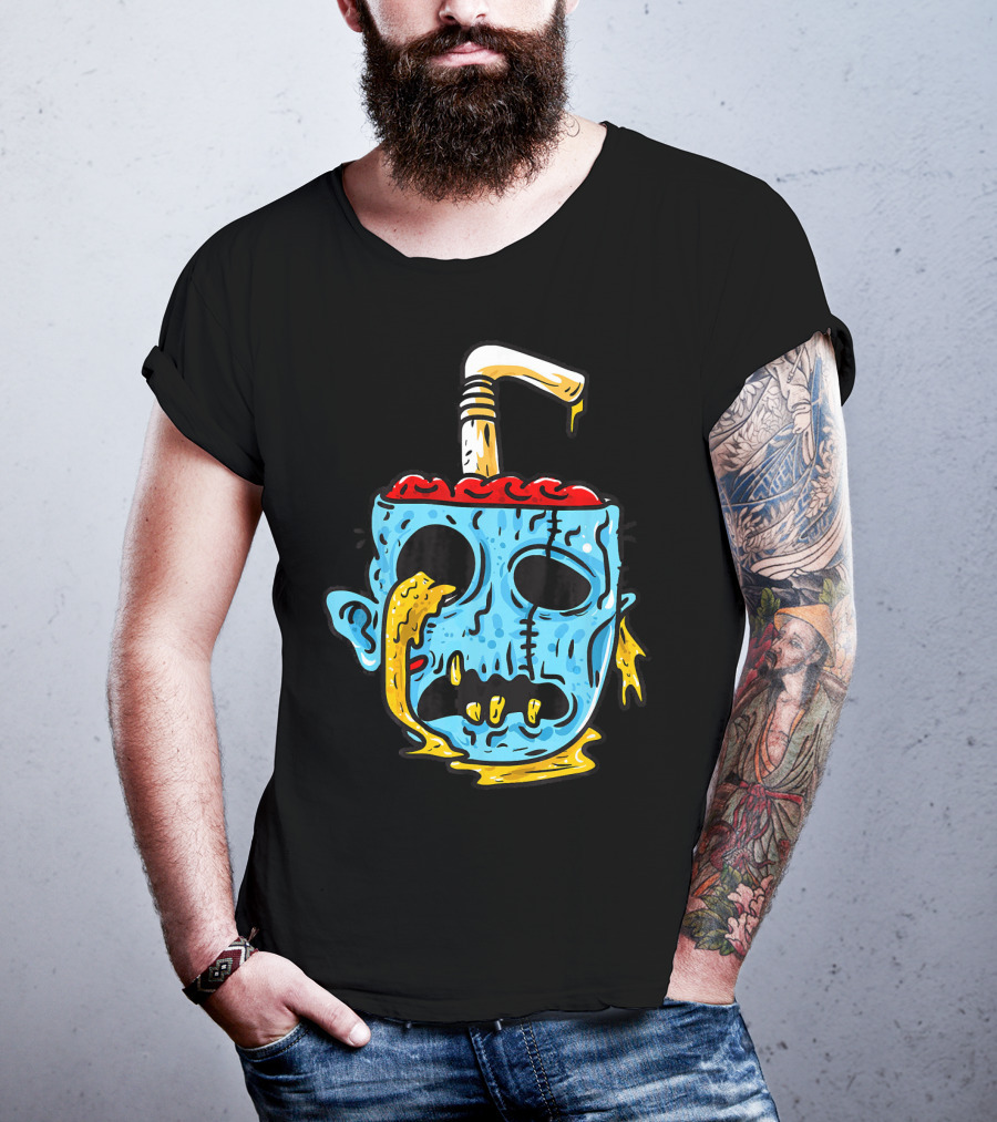 Zombie Food Brain Slushie Horror T-Shirt