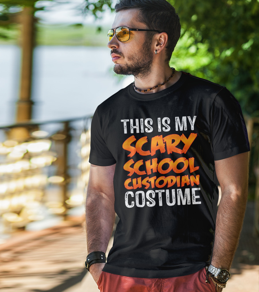 This Is My Scary School Custodian Costume T-Shirt