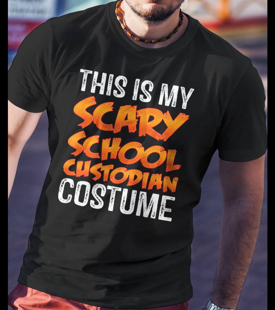 This Is My Scary School Custodian Costume T-Shirt