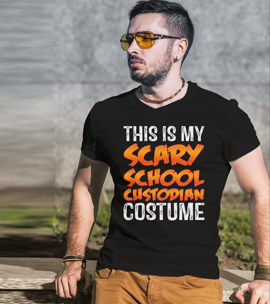 This Is My Scary School Custodian Costume T-Shirt