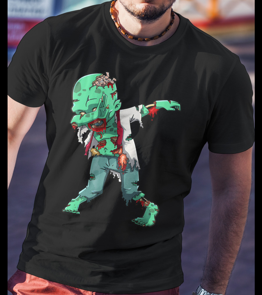 Zombie Halloween Dabbing Dab Cos T-Shirt