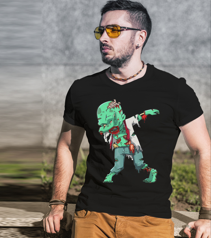 Zombie Halloween Dabbing Dab Cos T-Shirt