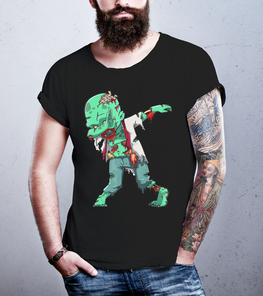 Zombie Halloween Dabbing Dab Cos T-Shirt
