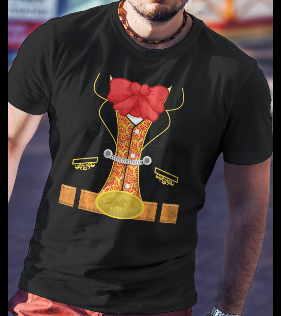 Kids Bullfighter Costume Matador Outfit With Red Bow And Ornate T-Shirt