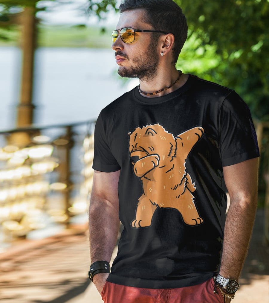 Chow Chow Dabbing Dog Cartoon T-Shirt