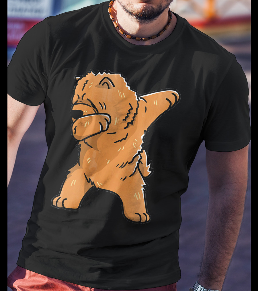 Chow Chow Dabbing Dog Cartoon T-Shirt