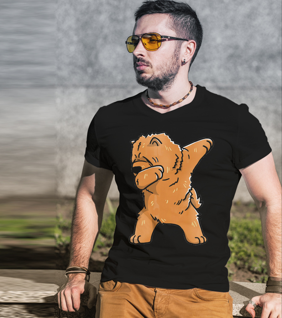 Chow Chow Dabbing Dog Cartoon T-Shirt