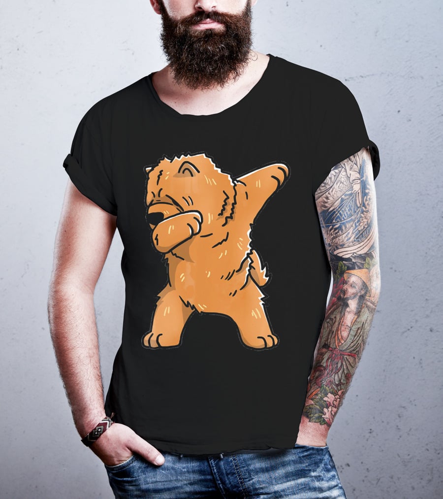 Chow Chow Dabbing Dog Cartoon T-Shirt