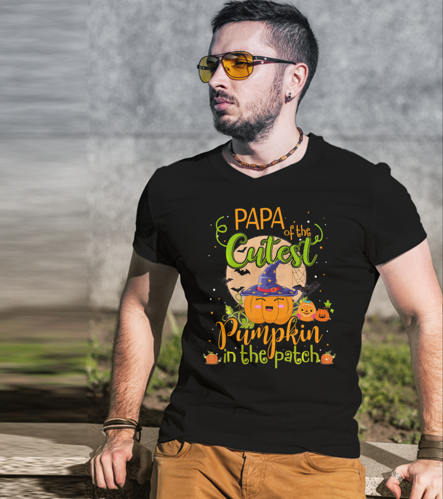 Papa Of The Cutest Pumpkin In The Patch T-Shirt
