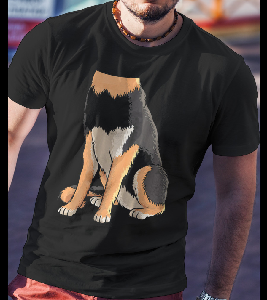 Cool German Shepherd Dog Halloween Costume Headless T-Shirt