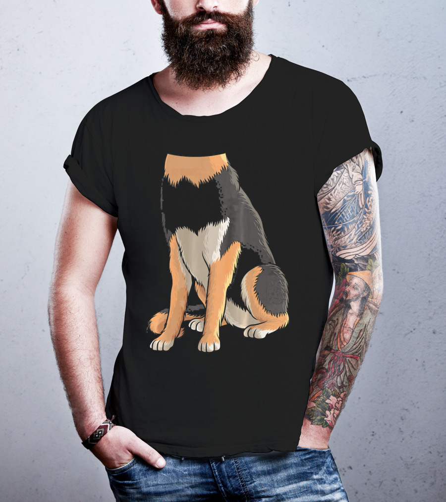 Cool German Shepherd Dog Halloween Costume Headless T-Shirt