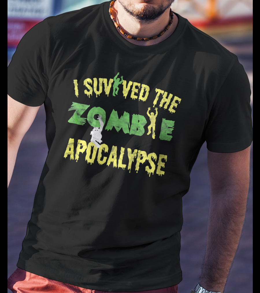 I Survived The Zombie Apocalypse Halloween T-Shirt