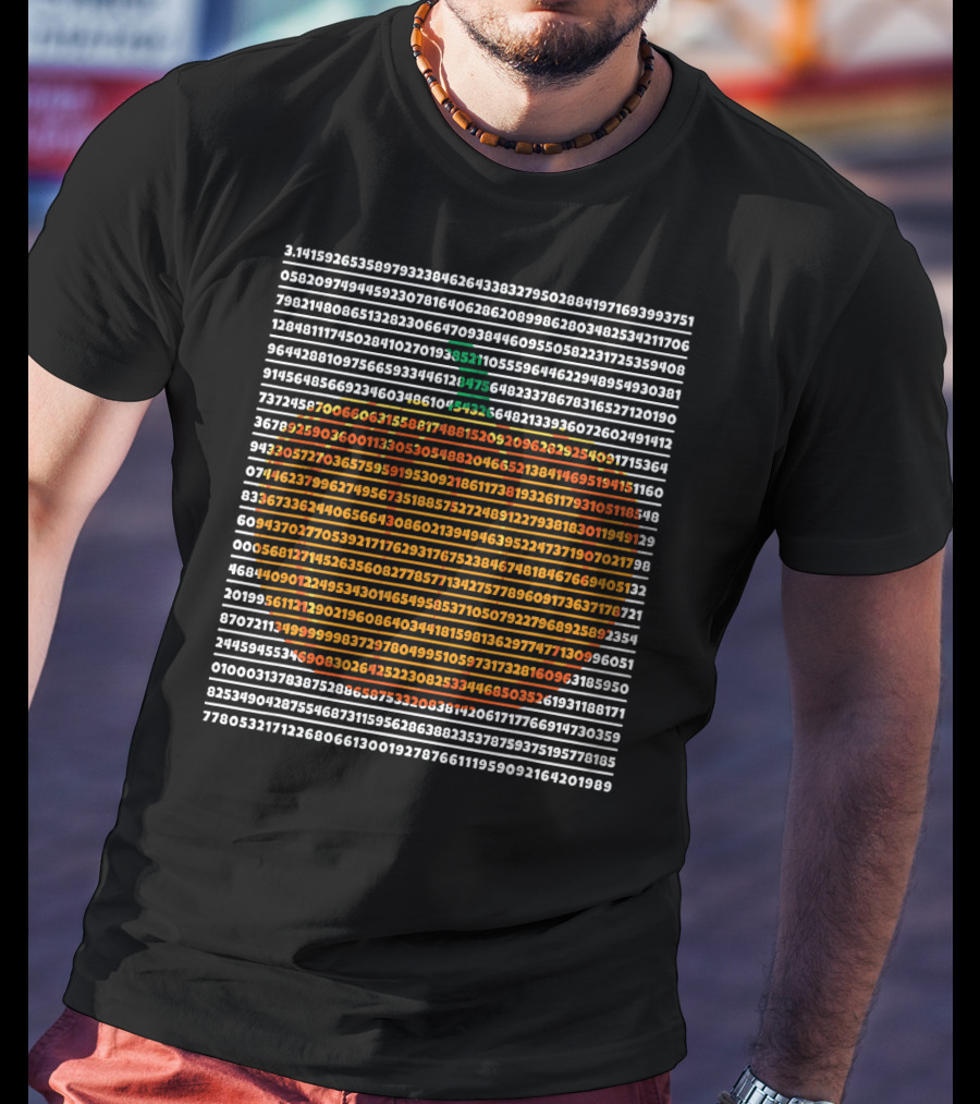 Pi Symbol Pumpkin Pie Math Digits Pi Day T-Shirt