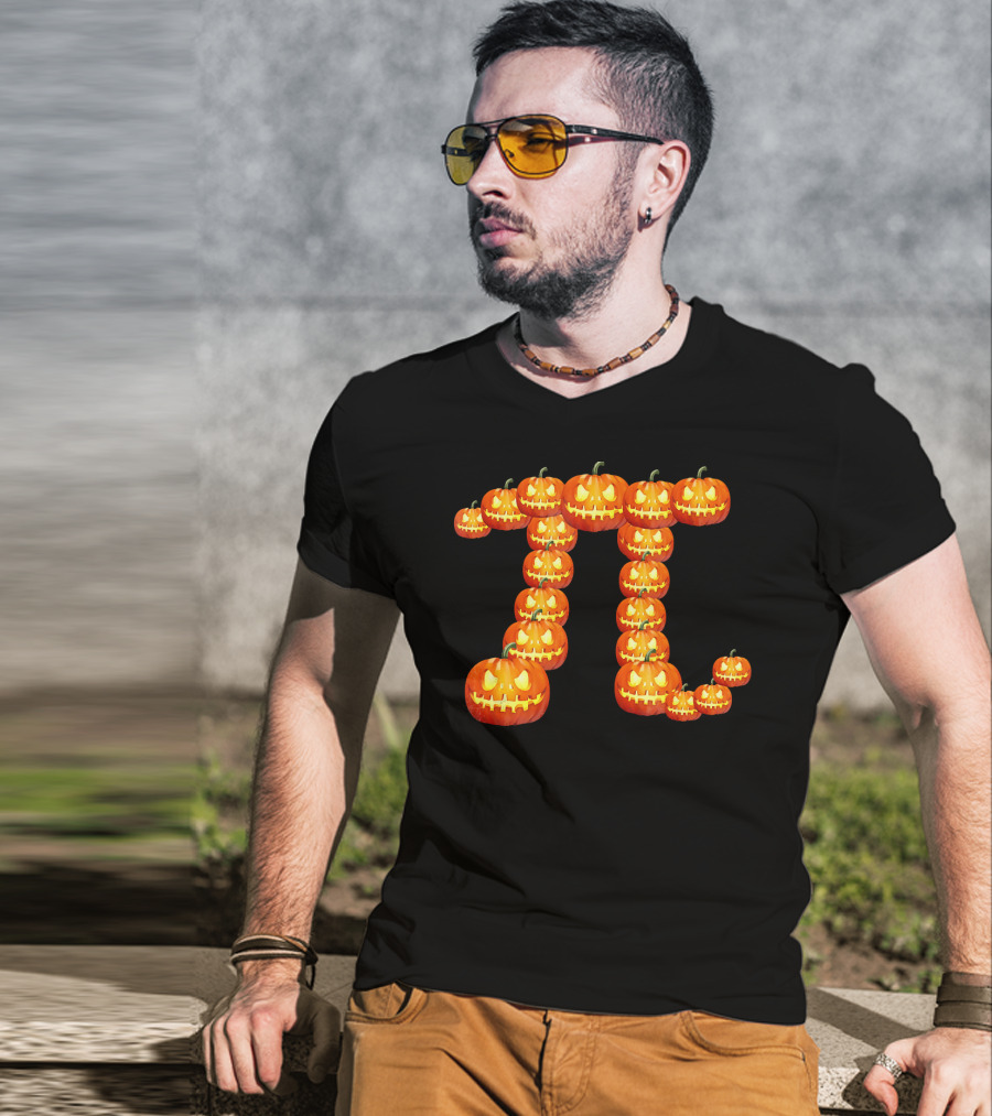 Pumpkin Pi Clever Halloween Humor T-Shirt
