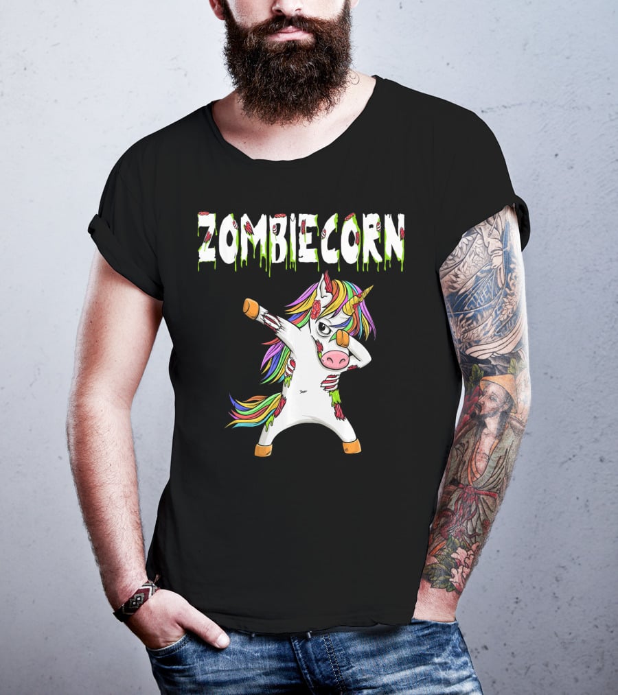 Zombiecorn Dabbing Zombie Unicorn T-Shirt