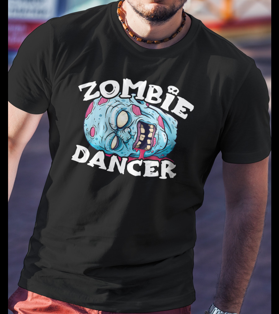 Zombie Dancer Halloween Simple Head T-Shirt