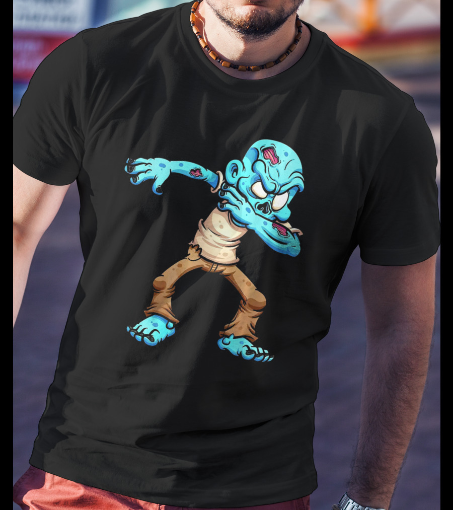 Dabbing Zombie Halloween Dab Creature T-Shirt
