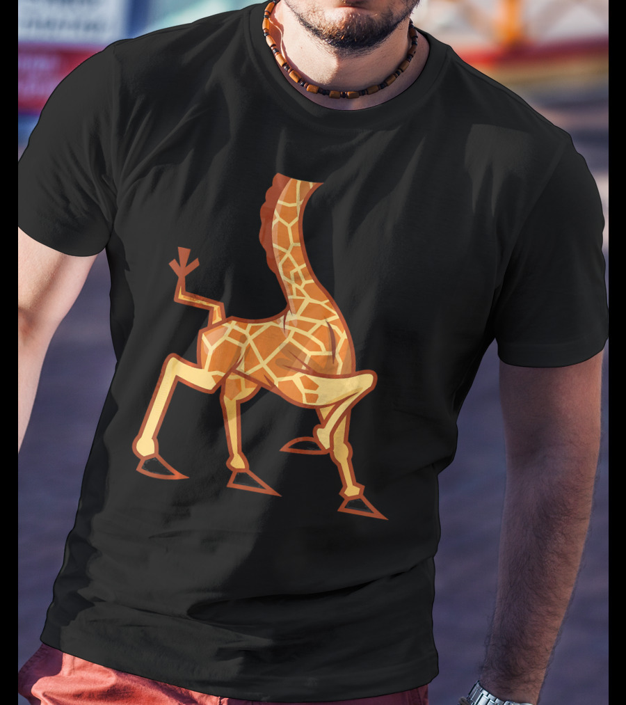 Funny Headless Long Neck Giraffe Body T-Shirt