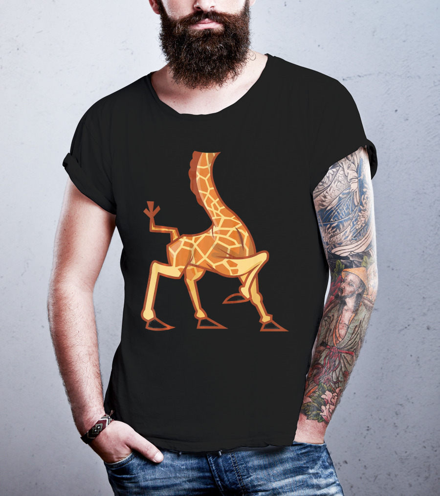 Funny Headless Long Neck Giraffe Body T-Shirt