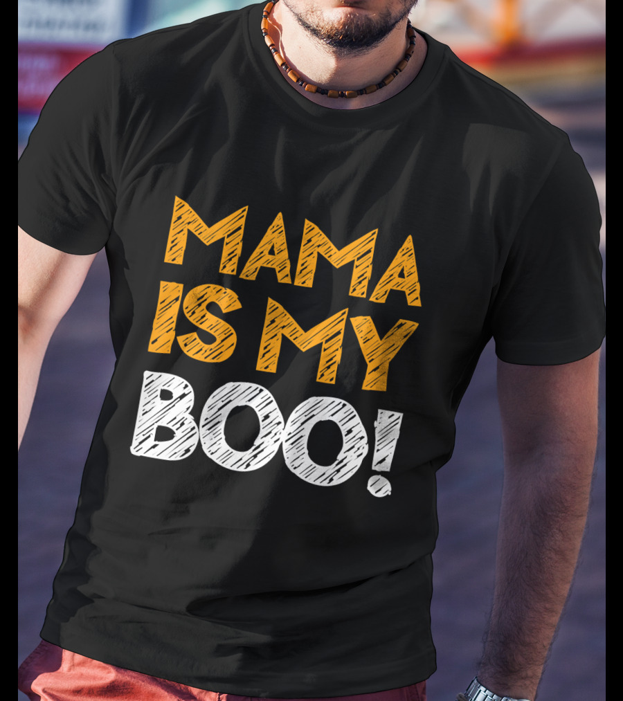Mama Is My Boo Kids T-Shirt