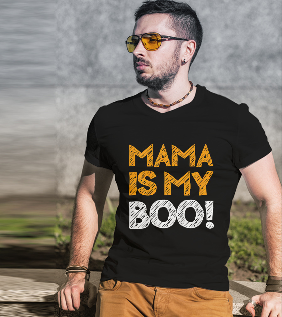 Mama Is My Boo Kids T-Shirt