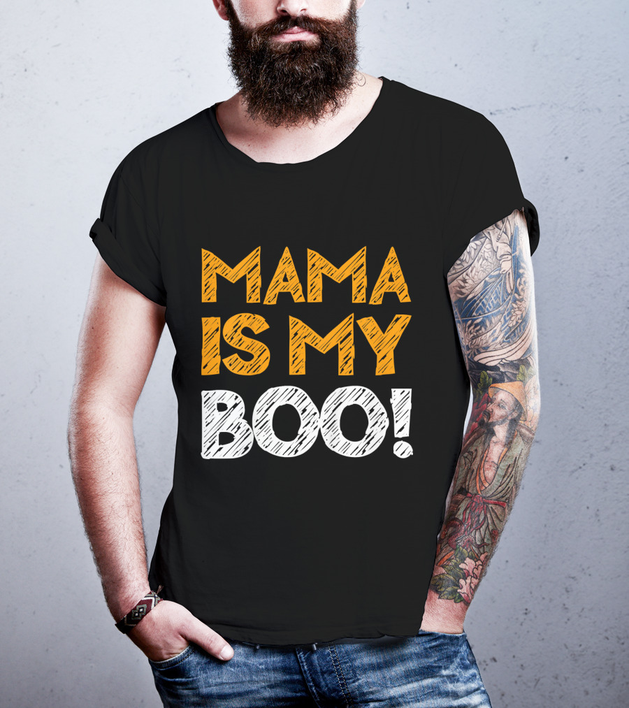 Mama Is My Boo Kids T-Shirt