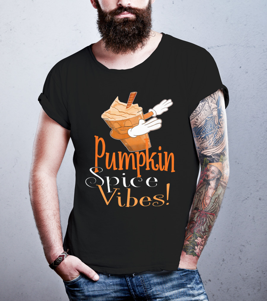 Pumpkin Spice Vibes Frappe Dabbing T-Shirt