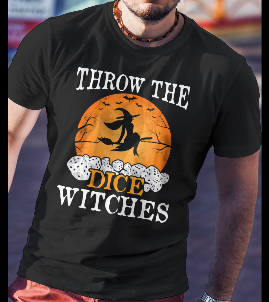 Throw The Dice Witches Halloween Bunco Night T-Shirt