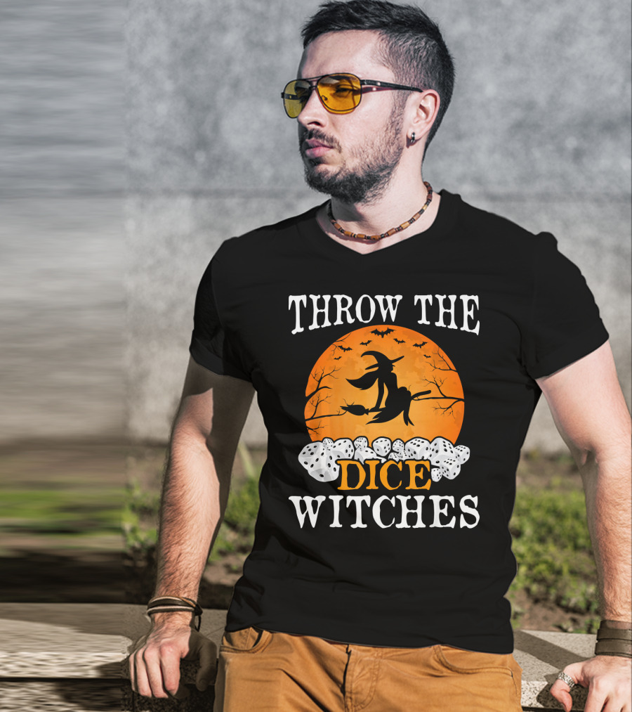 Throw The Dice Witches Halloween Bunco Night T-Shirt