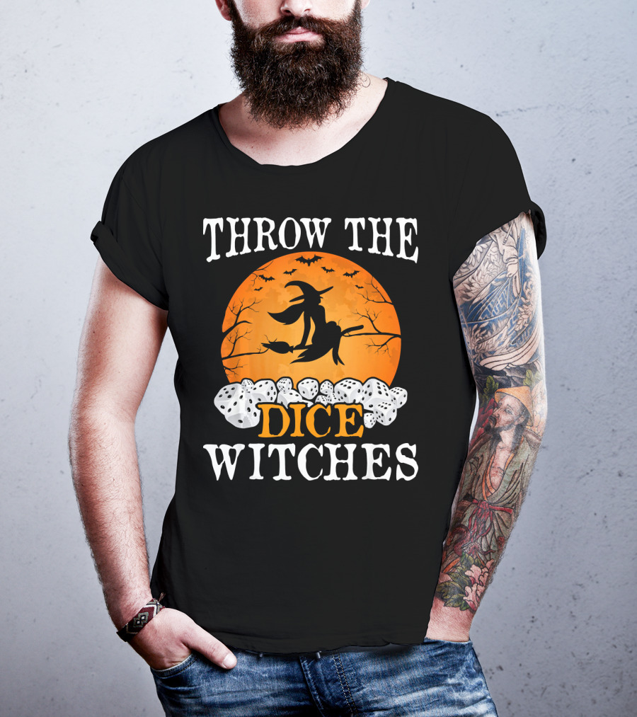 Throw The Dice Witches Halloween Bunco Night T-Shirt