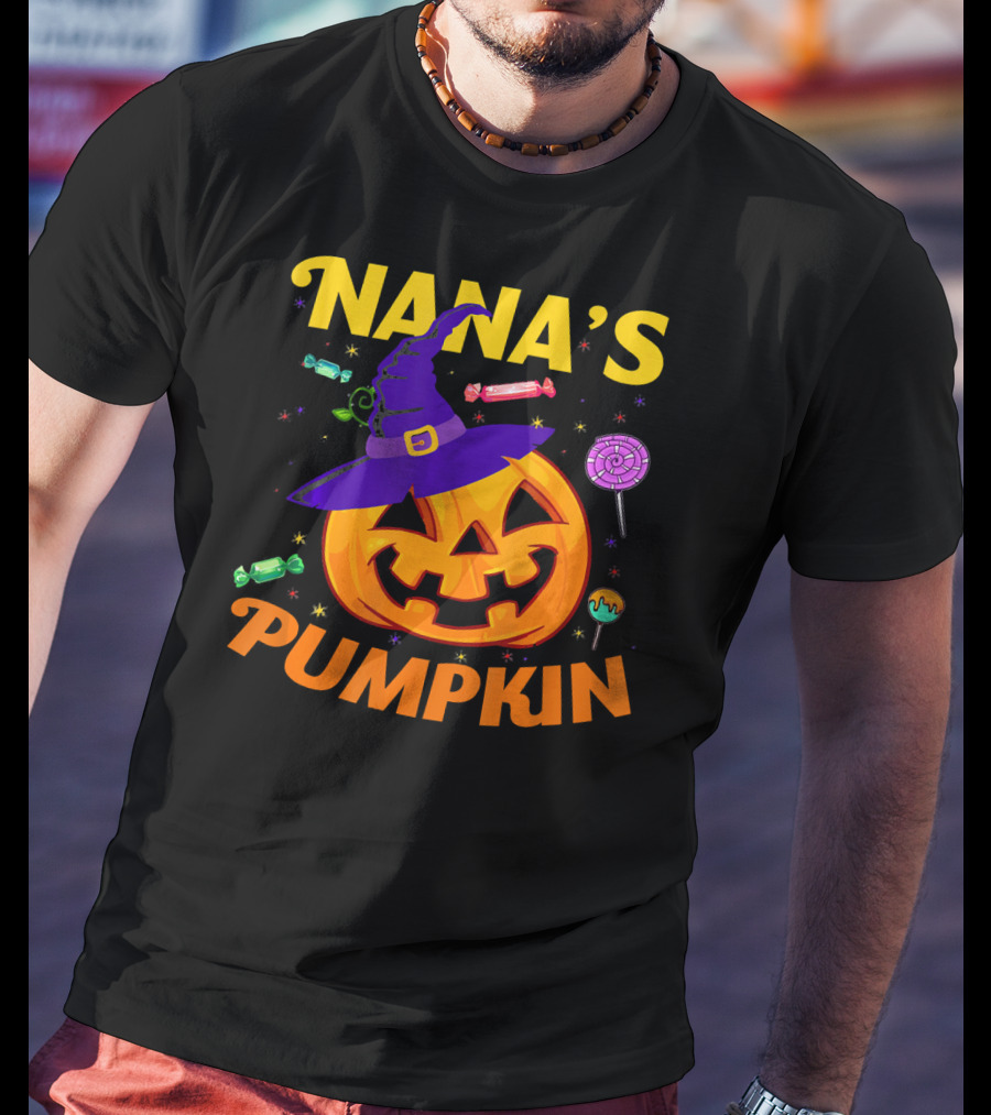 Nana's Pumpkin Halloween Candy For Toddlers T-Shirt