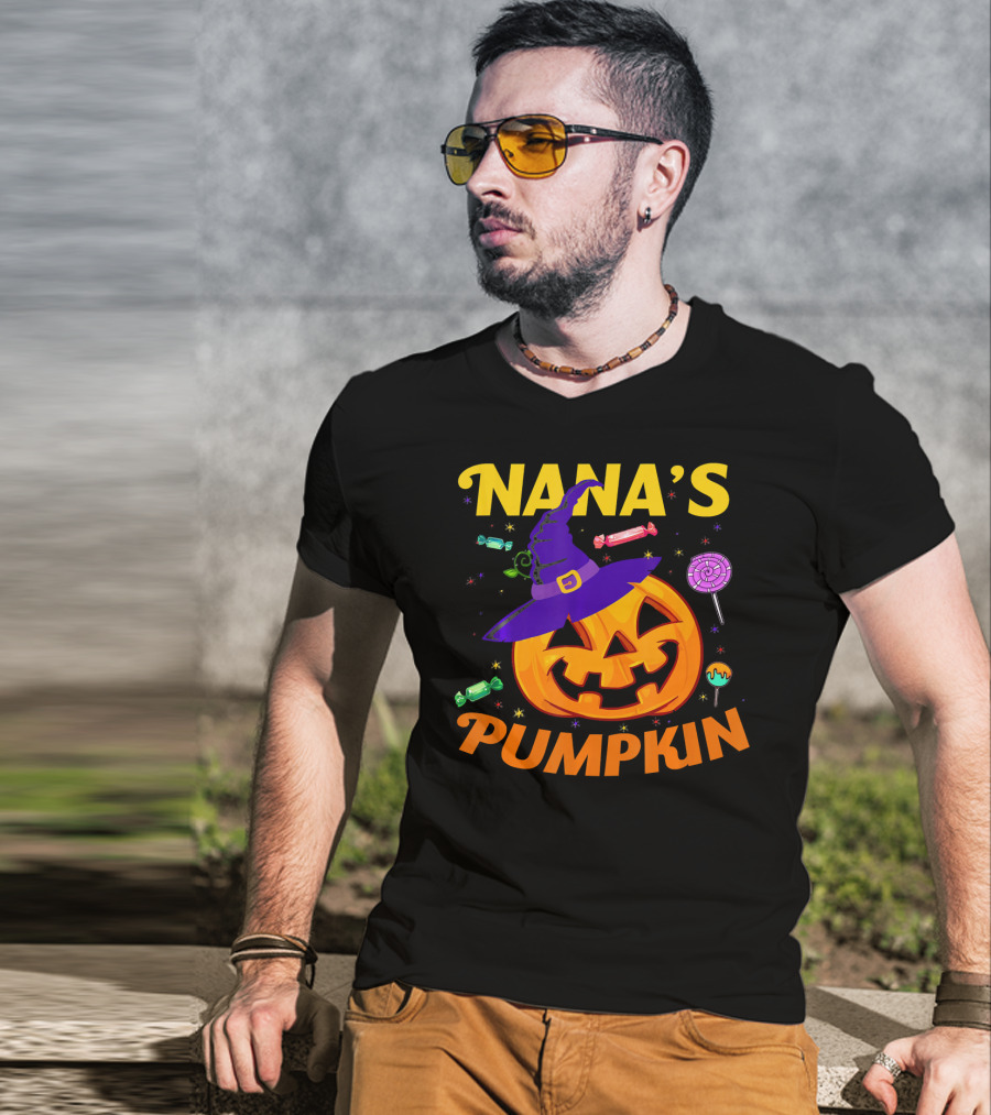 Nana's Pumpkin Halloween Candy For Toddlers T-Shirt