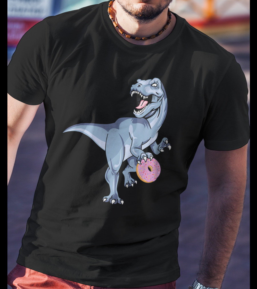 Dinosaur Donut Dino Doughnut Sprinkles T-Rex T-Shirt