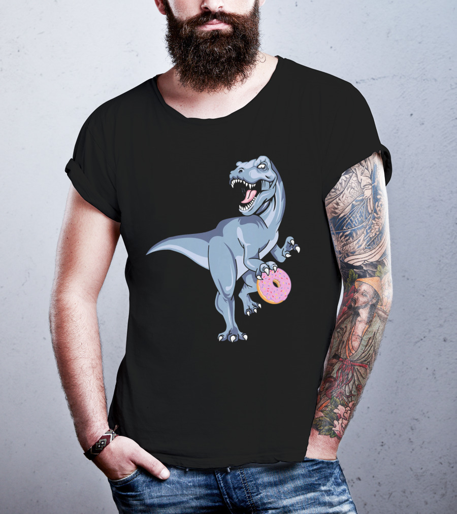 Dinosaur Donut Dino Doughnut Sprinkles T-Rex T-Shirt
