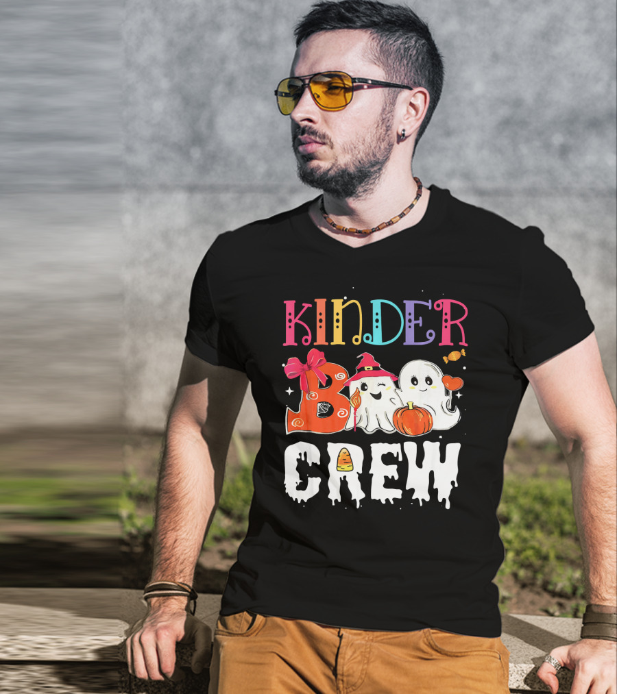 Kinder Boo Crew Halloween Ghosts Candy Pumpkin T-Shirt
