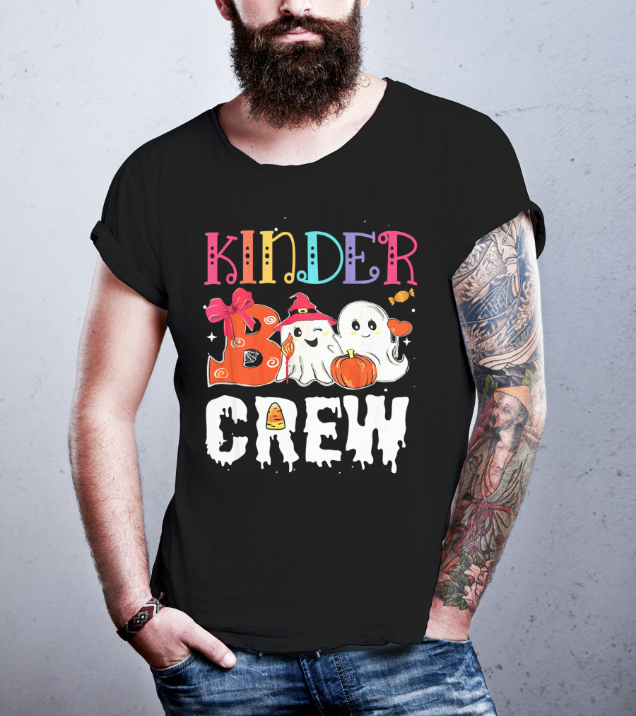 Kinder Boo Crew Halloween Ghosts Candy Pumpkin T-Shirt