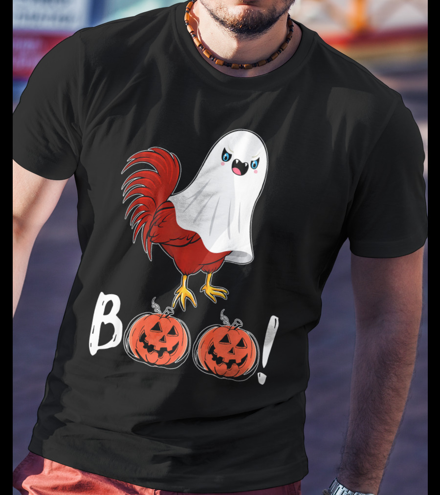 BOO Chicken Ghost Jack-O'-Lanterns T-Shirt