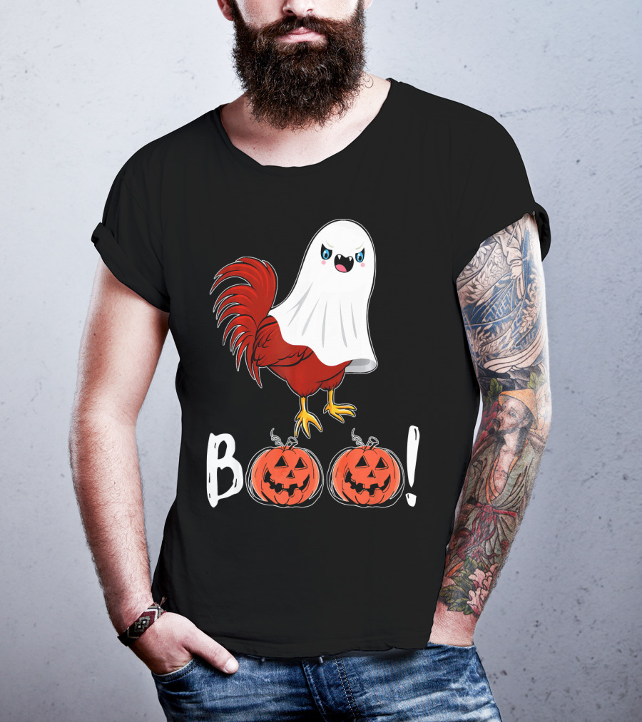 BOO Chicken Ghost Jack-O'-Lanterns T-Shirt