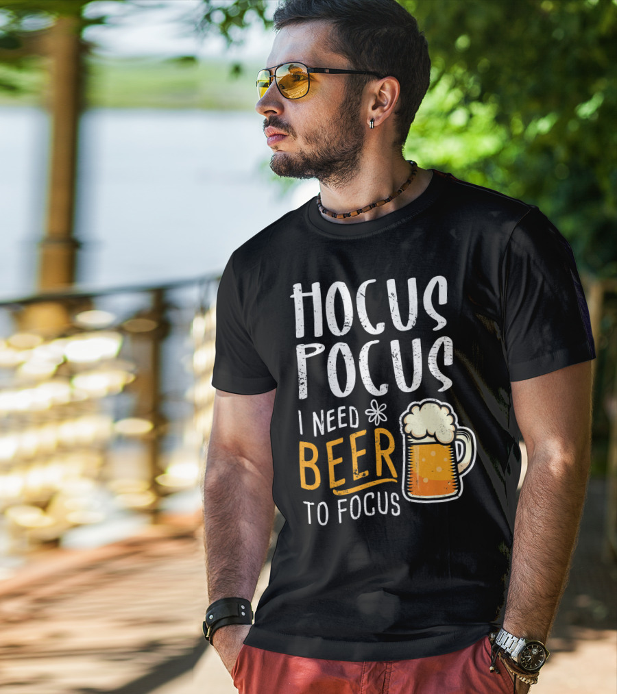 Hocus Pocus I Need Beer To Focus Mug T-Shirt
