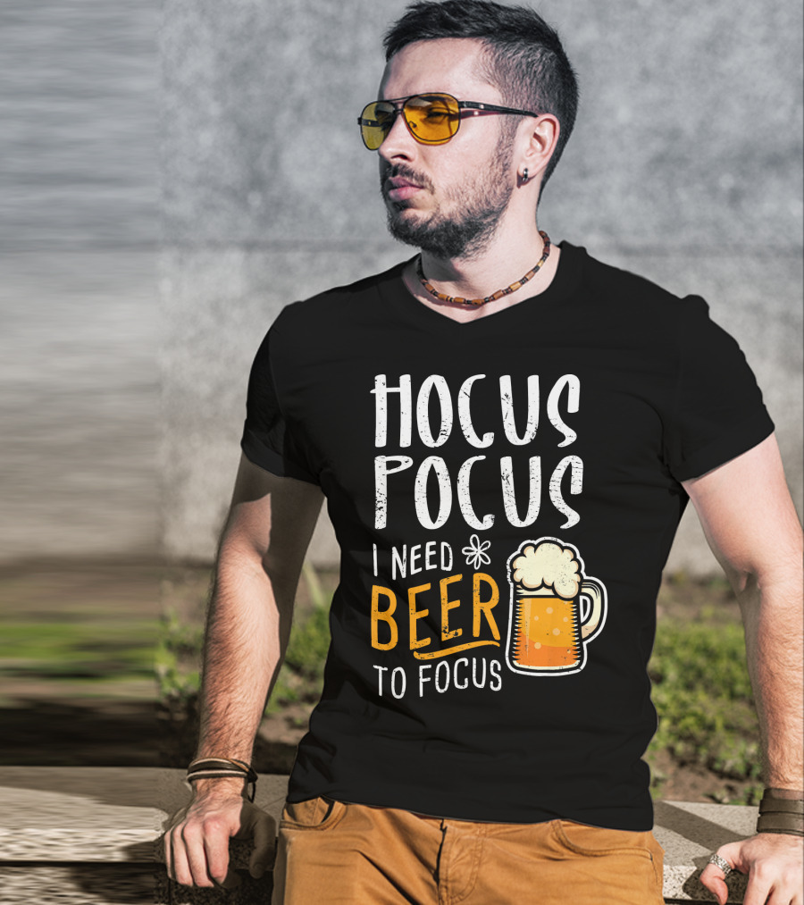 Hocus Pocus I Need Beer To Focus Mug T-Shirt