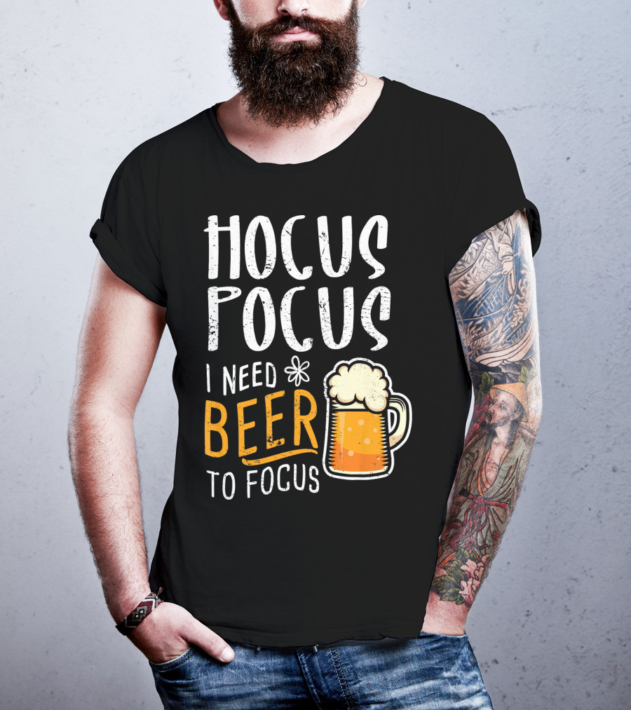 Hocus Pocus I Need Beer To Focus Mug T-Shirt