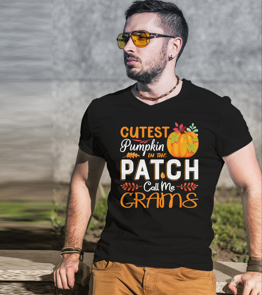 Cutest Pumpkin In The Patch Call Me Grams T-Shirt