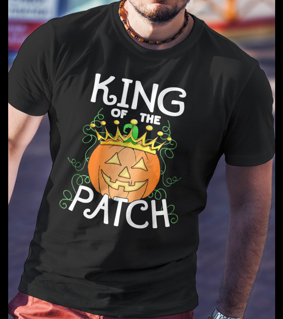 Halloween King Of The Patch Pumpkin With Crown T-Shirt