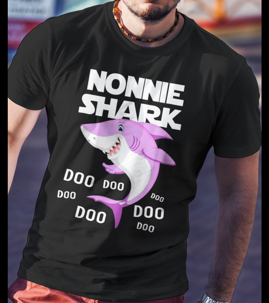 Nonnie Shark Doo Doo Doo Grandma Gift T-Shirt