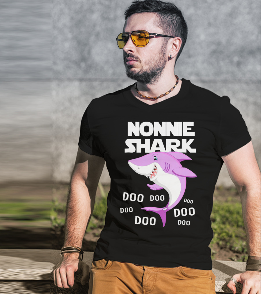 Nonnie Shark Doo Doo Doo Grandma Gift T-Shirt