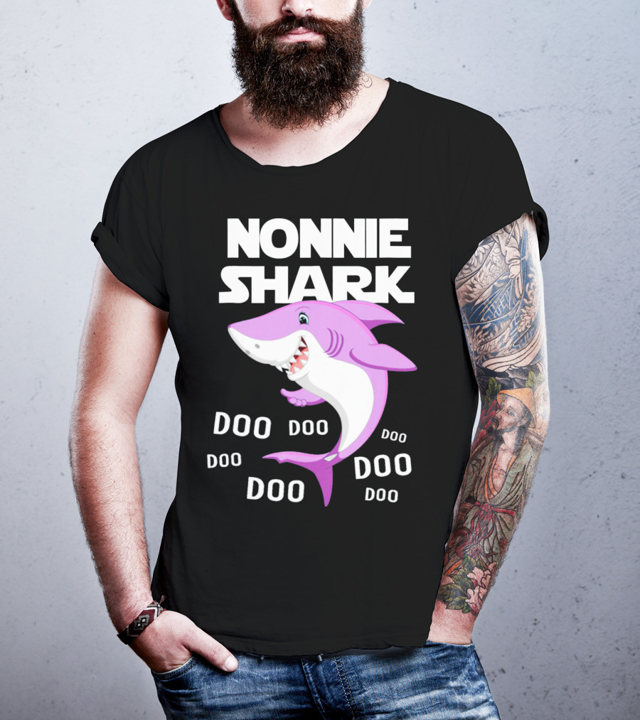 Nonnie Shark Doo Doo Doo Grandma Gift T-Shirt