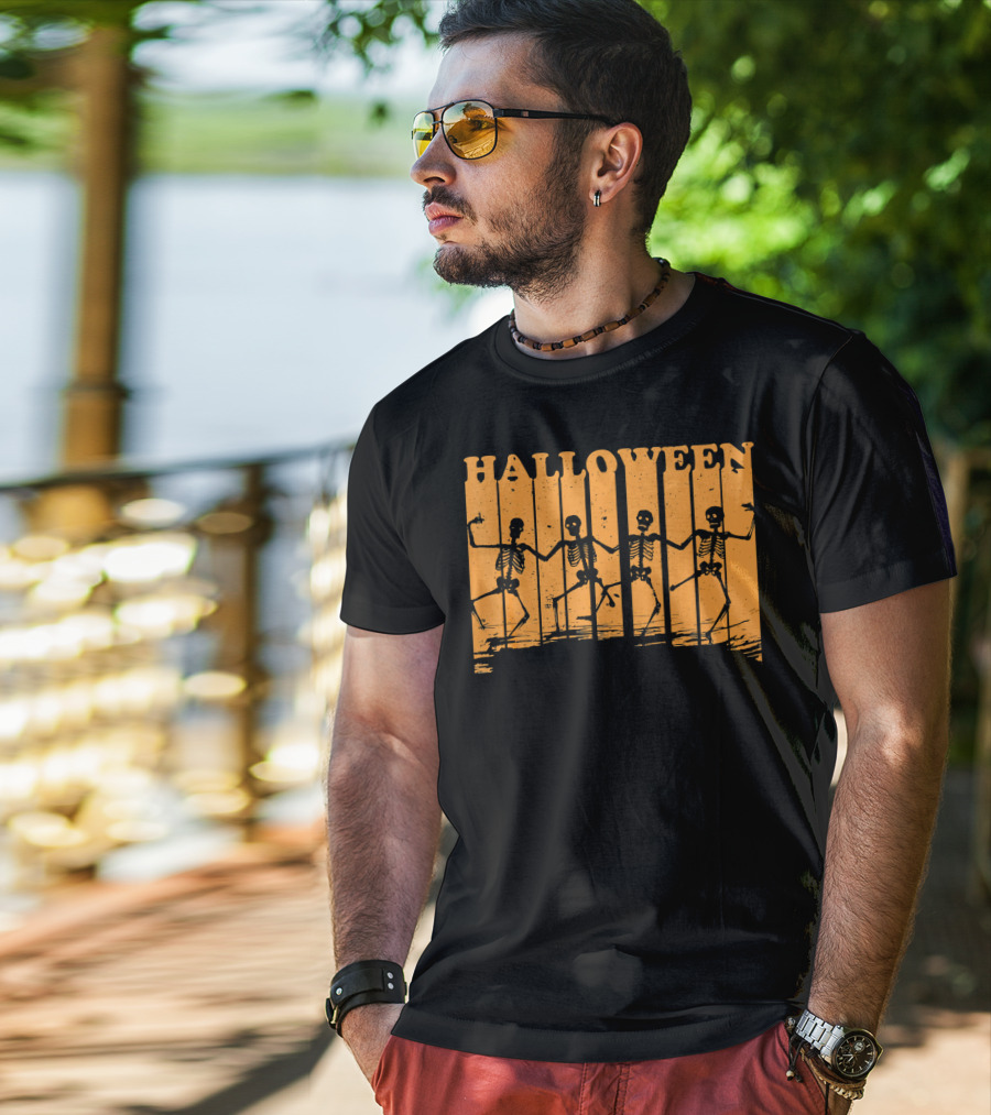 Halloween Dancing Skeletons T-Shirt