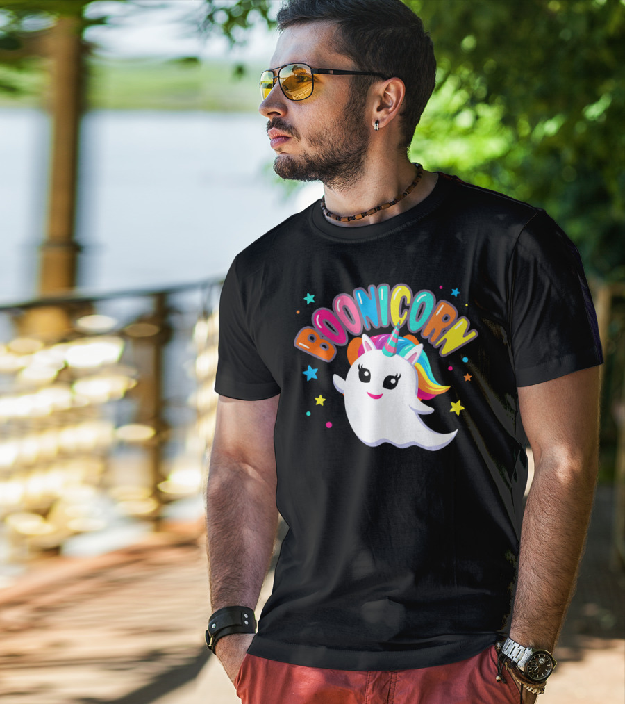BOONICORN Unicorn Rainbow Stars T-Shirt