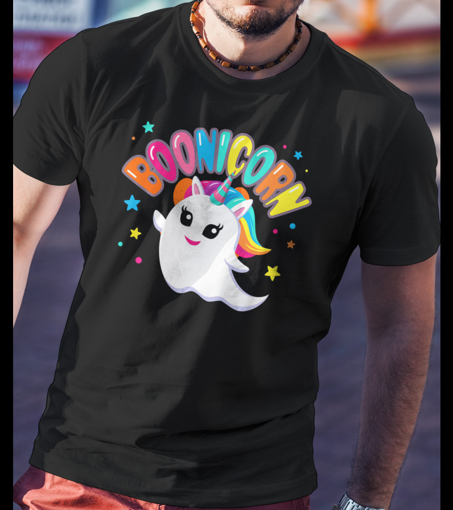 BOONICORN Unicorn Rainbow Stars T-Shirt